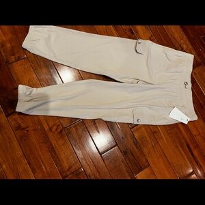 DKNY Light Beige Joggers with Buttoned Pockets